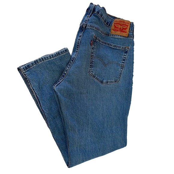 Levis 559 Jeans Mens Blue Denim 36x28 Straight Relaxed Fit Cowboy - Picture 1 of 11